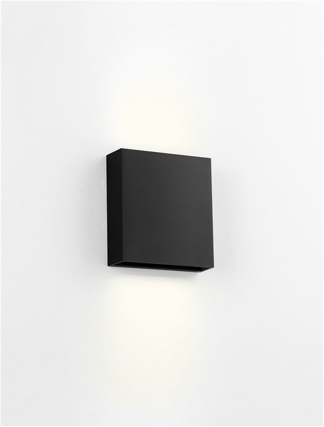 Външен аплик WAY 6W LED Пясъчно черен акрил и поликарбонат IP65 3000K