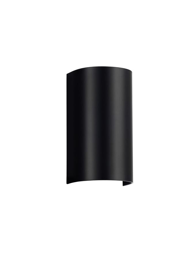 Външен аплик YORK 2x10W GU10 LED Пясъчно черен акрил и поликарбонат IP65 без крушка