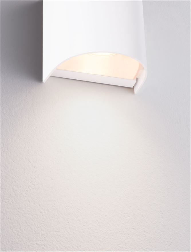 Външен аплик YORK 10W GU10 LED Пясъчно бял акрил и поликарбонат IP65 без крушка