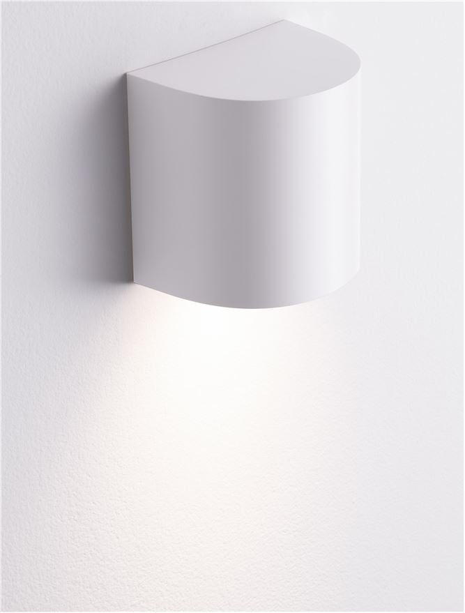 Външен аплик YORK 10W GU10 LED Пясъчно бял акрил и поликарбонат IP65 без крушка