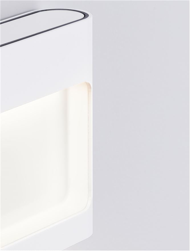 Външен аплик TALL 6W Пясъчно бял алуминий стъклен дифузер IP54 H13.5см