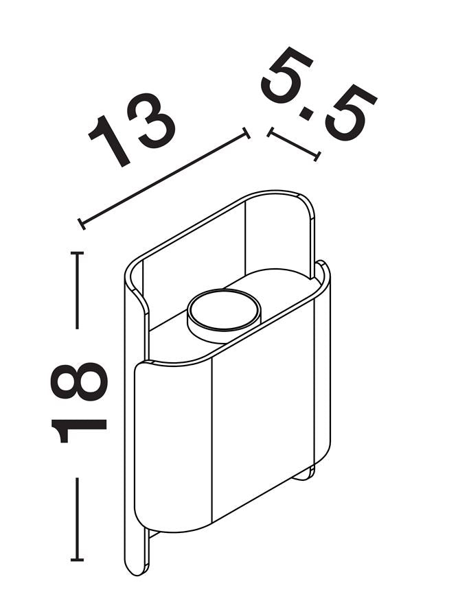 Външен аплик POLLY 10W Пясъчно черен алуминий