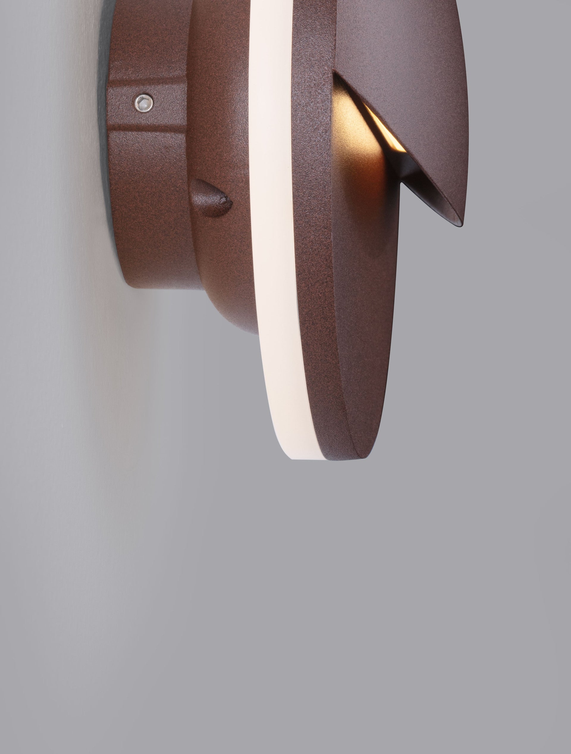 Външен аплик PAN 9W LED Ръжда алуминий и прозрачно стъкло IP65 ⌀15