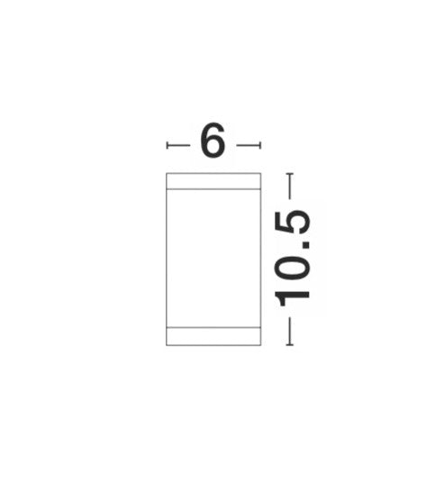 Външна стенна лампа CERISE 10W GU10 пясъчно бял лят алуминий
