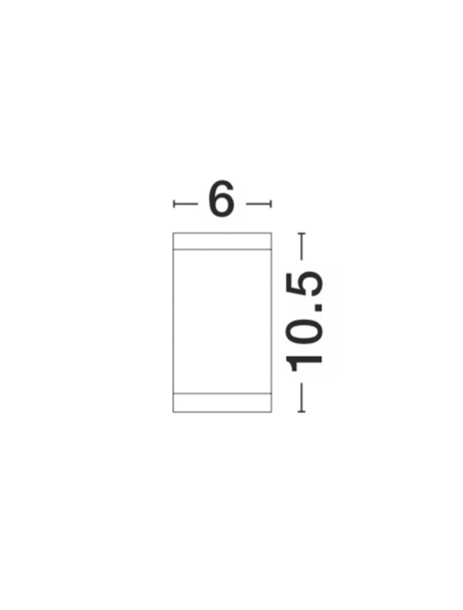 Външен аплик CERISE 10W GU10 Пясъчно бял леят алуминий