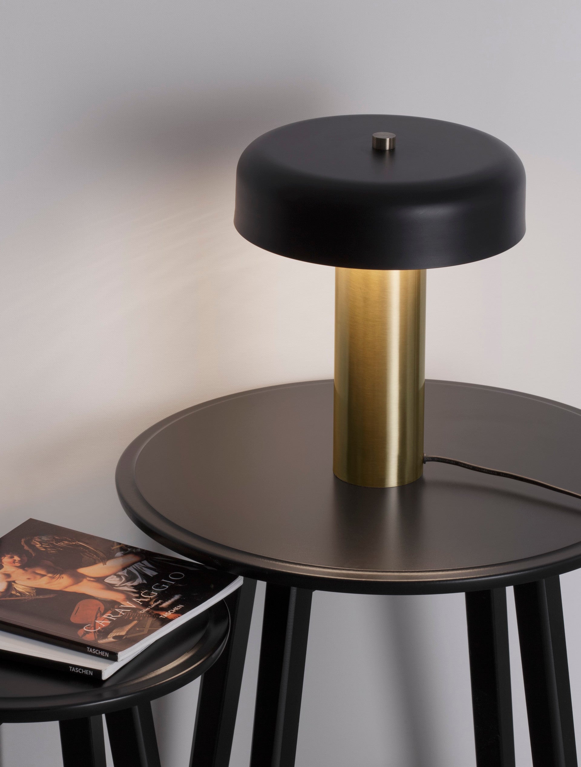 Висящо осветително тяло (пендел) PANDORA 18W LED Златист и черен алуминий, акрил