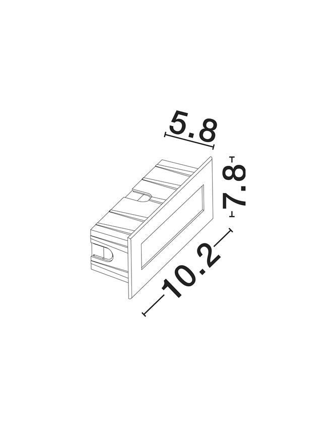 Външен аплик OLIN 3W Тъмен антрацит алуминий IP65