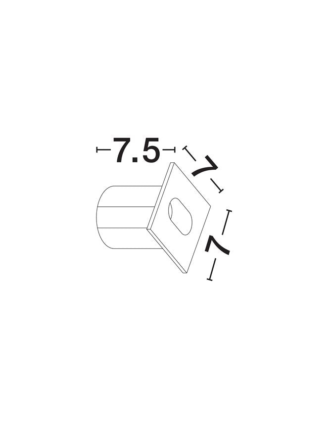Външен аплик CAEL 3W Тъмен антрацит алуминий IP65