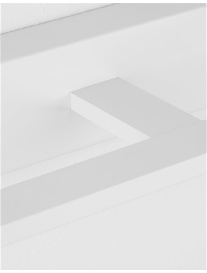 Висящо осветително тяло (пендел) MONDRIAN 12W LED Пясъчно бял алуминий и акрил IP44