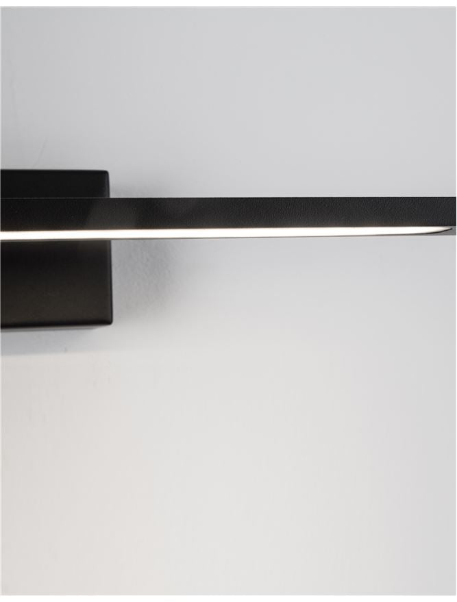 Висящо осветително тяло (пендел) MONDRIAN 12W LED Пясъчно черен алуминий и акрил IP44