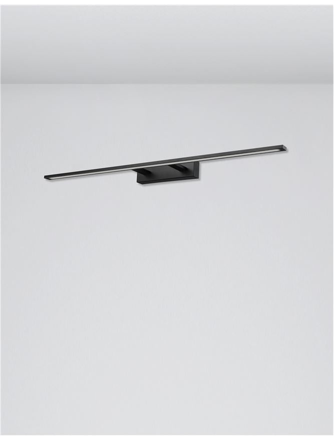 Висящо осветително тяло (пендел) LIVIA 30W LED Пясъчно черен алуминий и акрил IP44