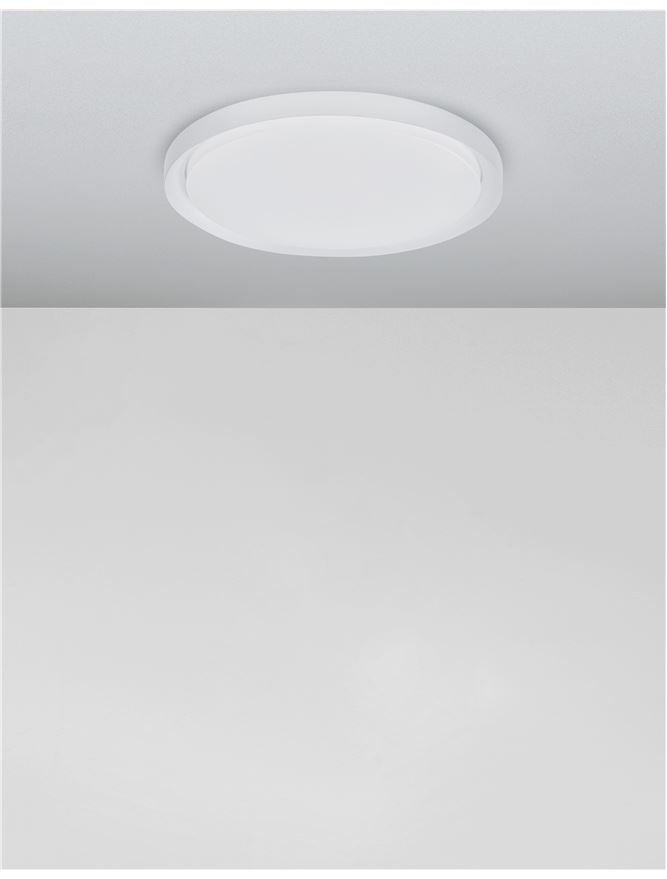 Висящо осветително тяло (пендел) TROY 40W LED Матово бял метал акрил ⌀46 H7.5см