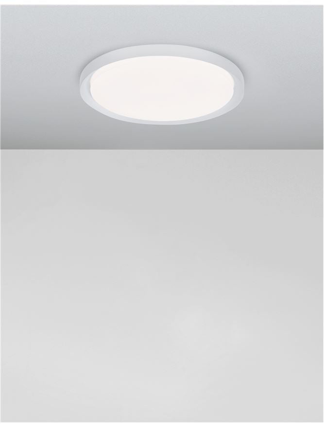 Висящо осветително тяло (пендел) TROY 40W LED Матово бял метал акрил ⌀46 H7.5см
