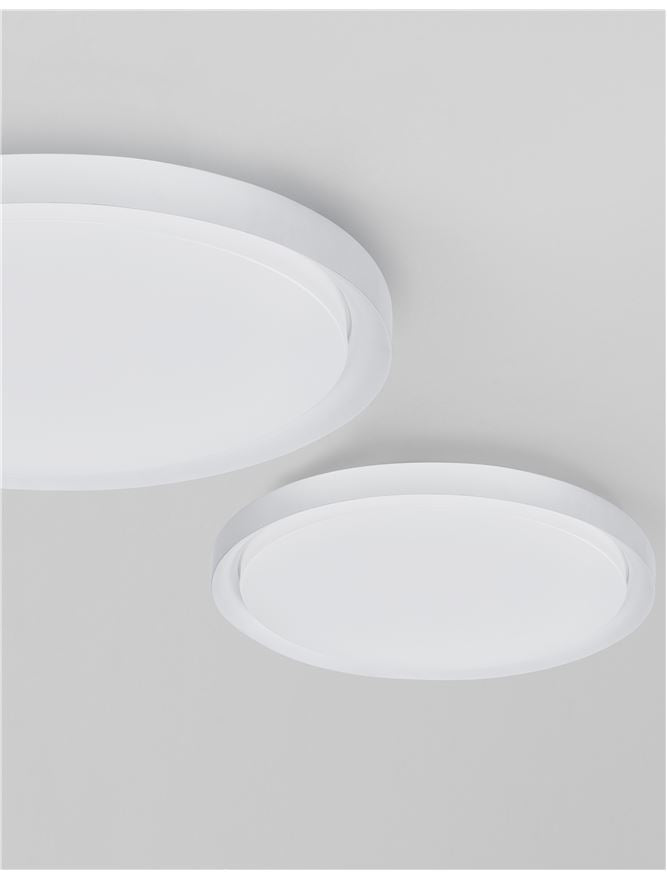 Висящо осветително тяло (пендел) TROY 50W LED Матово бял метал акрил ⌀56 H7.5см