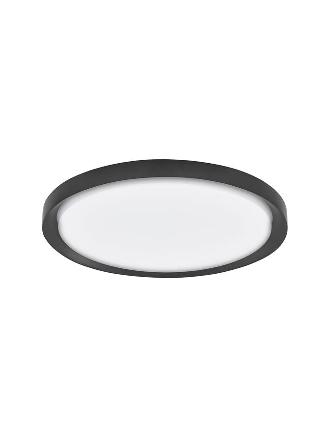 Висящо осветително тяло (пендел) TROY 50W LED Матово черен метал акрил ⌀56 H7.5см