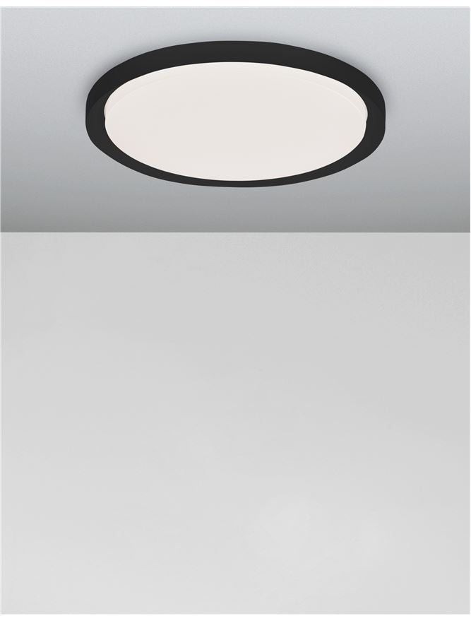 Висящо осветително тяло (пендел) TROY 50W LED Матово черен метал акрил ⌀56 H7.5см