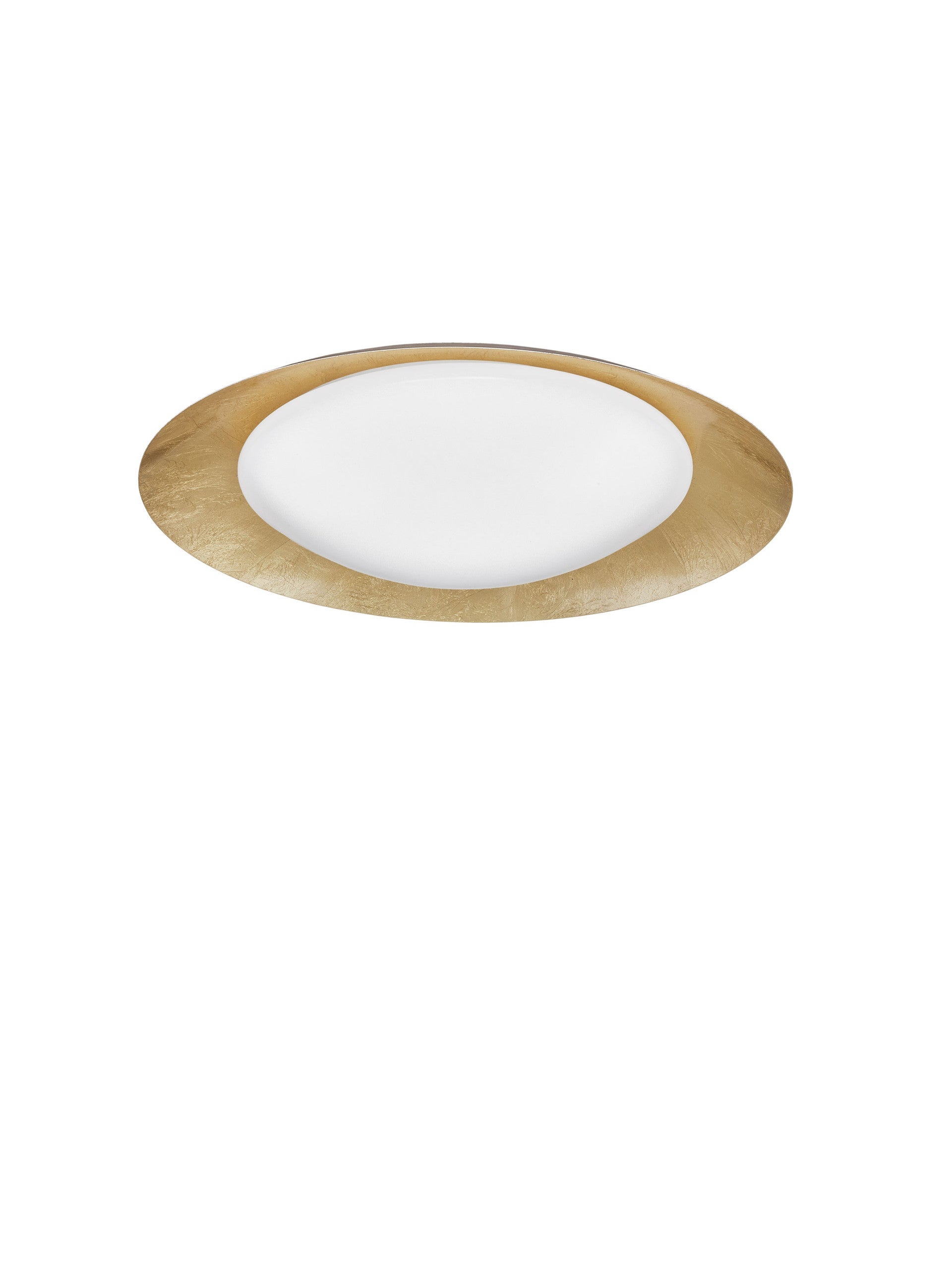 Висяща лампа ZANO 28W LED с Triac димиране, златен метал и бял акрил