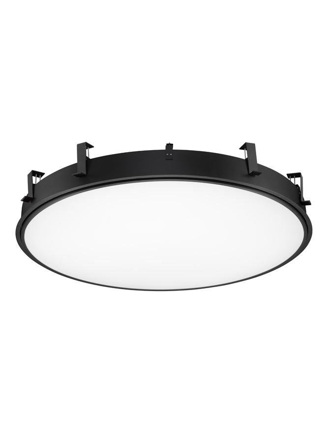 Вградено осветително тяло PERFECT LED 120W 2700-6000K Пясъчно черен алуминий