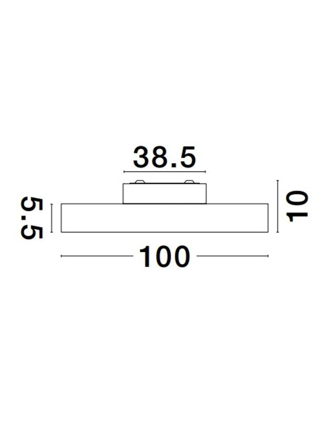 Техническо осветление PERFECT 120W Пясъчно черен алуминий акрил