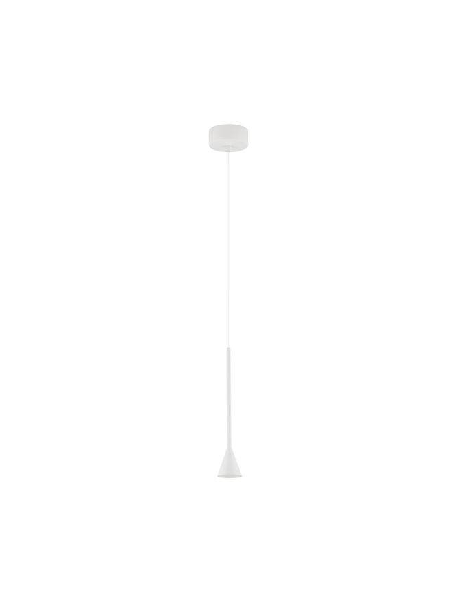 Висящо осветително тяло (пендел) NET LED 6W 220-240V Триак димируем Матово бял алуминий Регулируема височина ⌀6 H200см