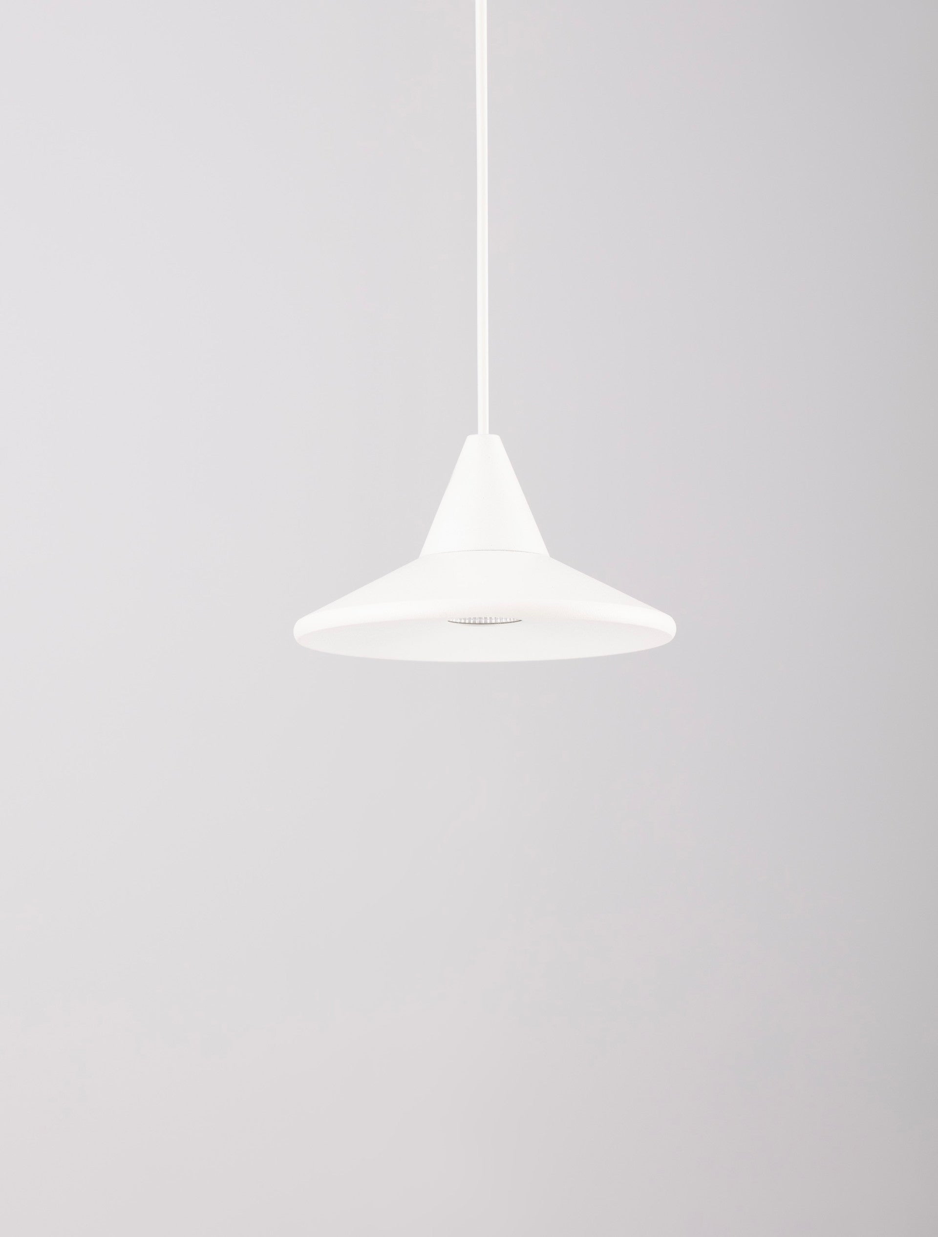 Висящо осветително тяло (пендел) DRO LED 6W 220-240V Триак димируем Матово бял алуминий Регулируема височина ⌀9.2 H150см