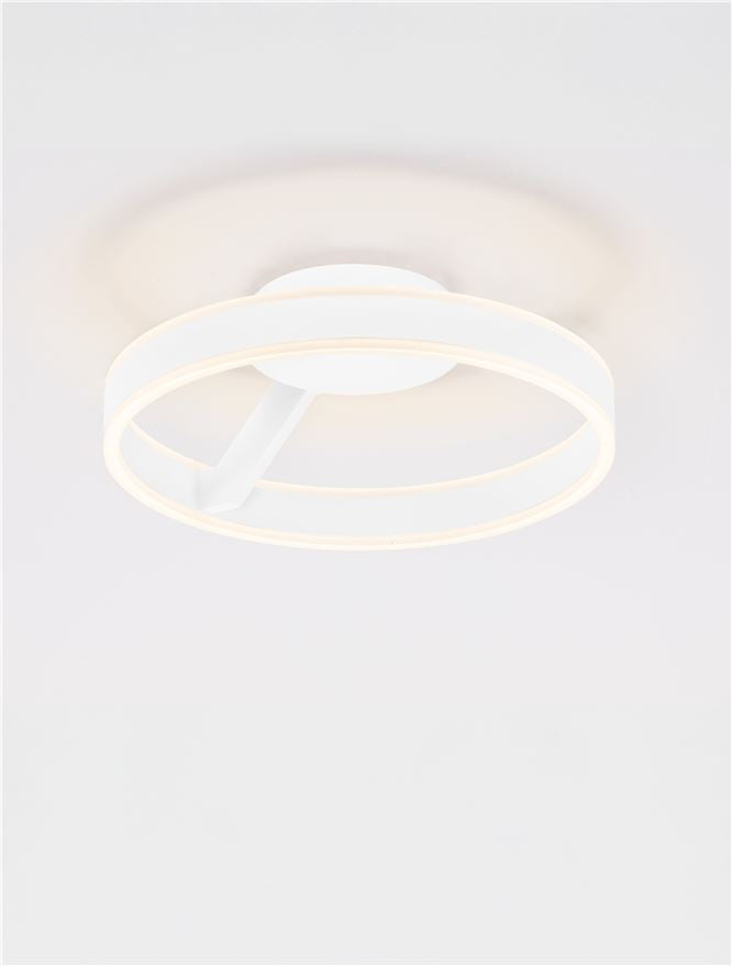Висящо осветително тяло (пендел) BIANCO 28W LED Пясъчно бял алуминий и акрил ⌀40
