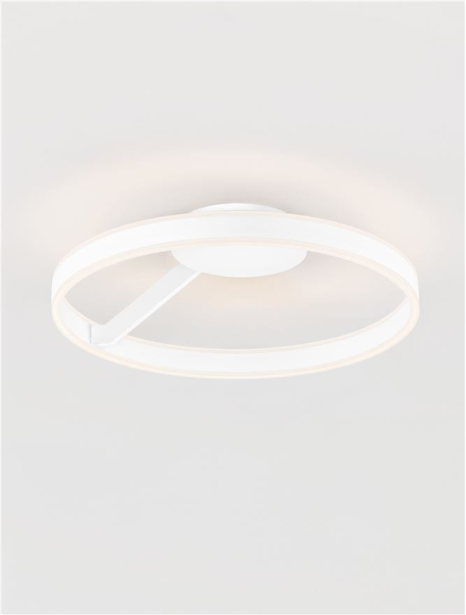 Висящо осветително тяло (пендел) BIANCO 40W LED Пясъчно бял алуминий и акрил ⌀60