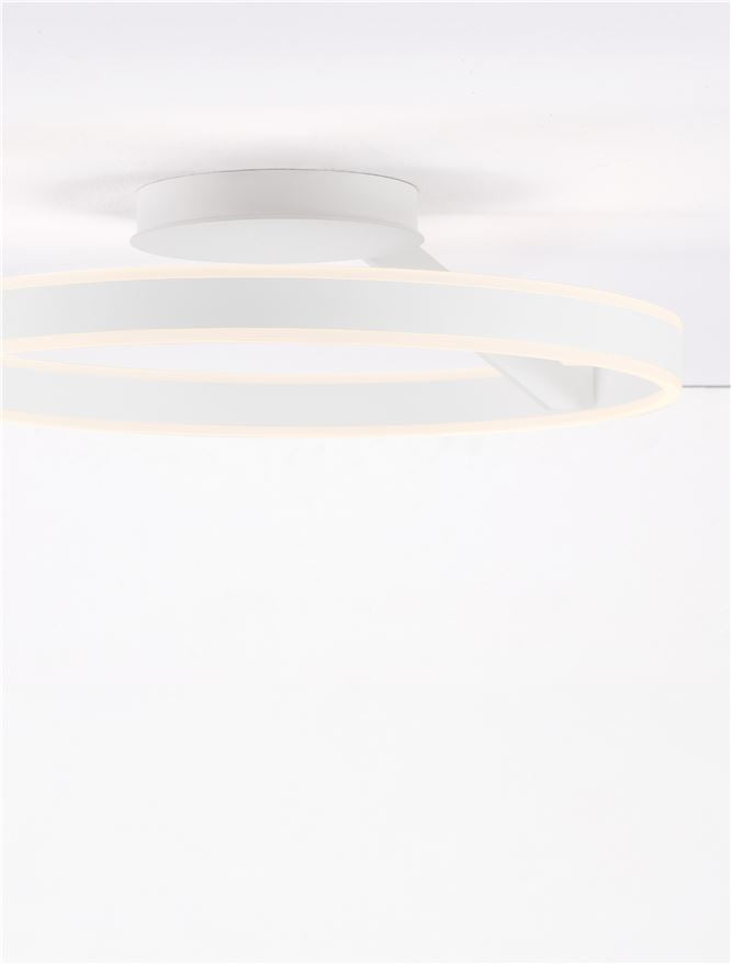 Висящо осветително тяло (пендел) BIANCO 40W LED Пясъчно бял алуминий и акрил ⌀60