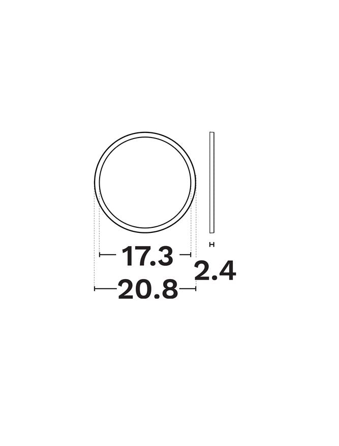Техническо осветление CERIUM 15W Плафон бял