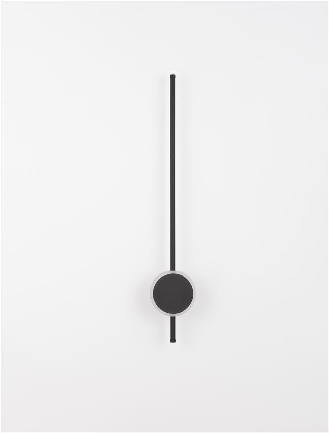 Висящо осветително тяло (пендел) CLOCK 22W Пясъчно черен алуминий и акрил