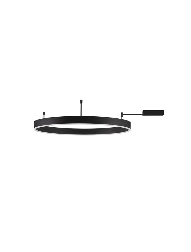 Висящо осветително тяло (пендел) MOTIF 50W LED 3000K Триак димируем Пясъчно черен алуминий акрил