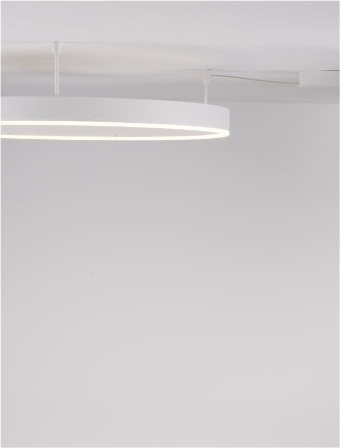 Висящо осветително тяло (пендел) MOTIF 50W LED 3000K Триак димируем Пясъчно бял алуминий акрил