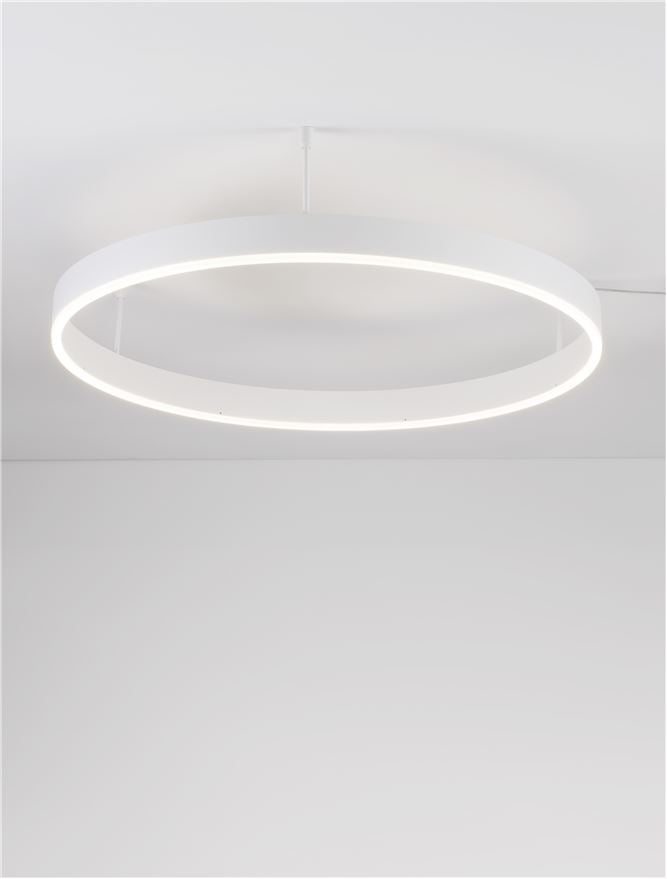 Висящо осветително тяло (пендел) MOTIF 50W LED 3000K Триак димируем Пясъчно бял алуминий акрил