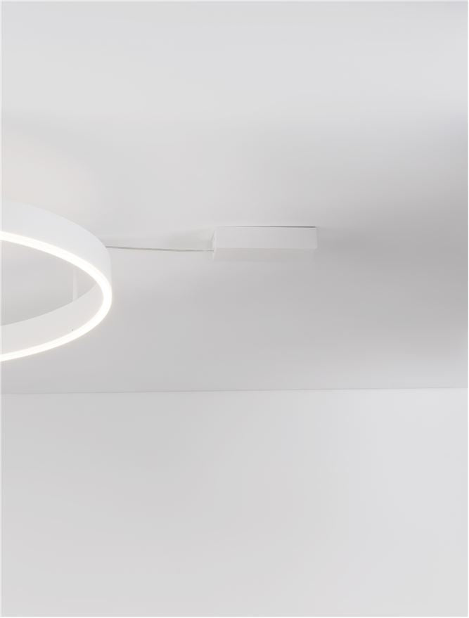 Висящо осветително тяло (пендел) MOTIF 50W LED 3000K Триак димируем Пясъчно бял алуминий акрил