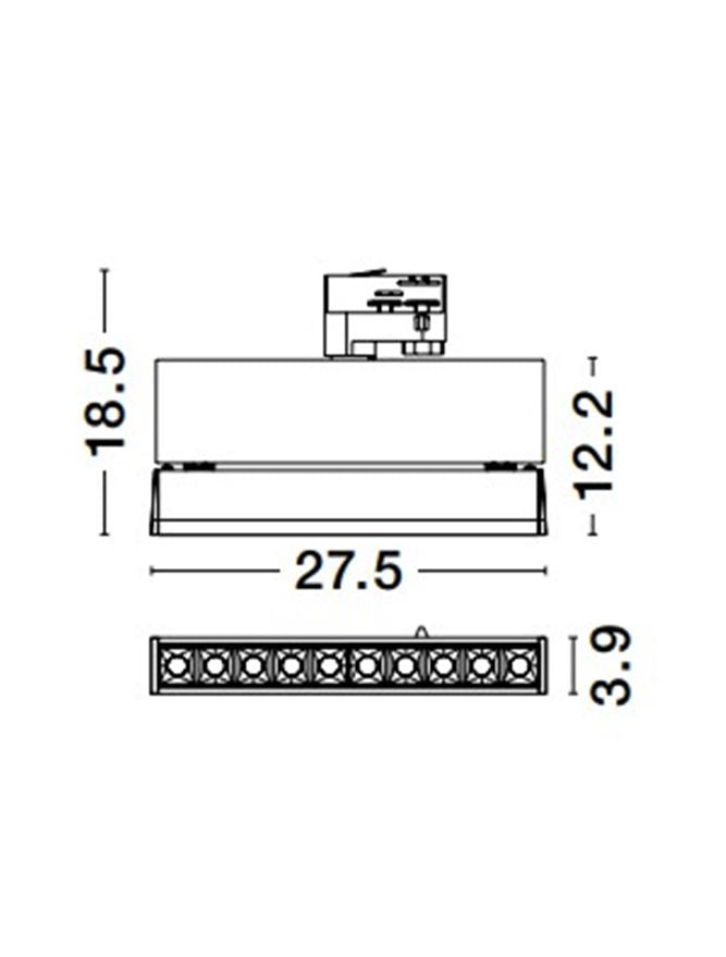 Аксесоар KAMALA LED15W 3000K Пясъчно черен регулируем