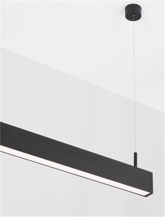 Техническо осветление LINA офис PMMA PS LED 40W 4000K Черен IP20 L1207 W35 H70мм
