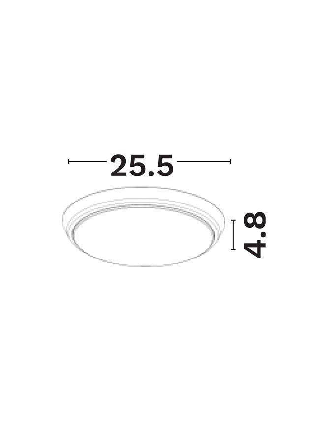 LED спот EL202 Повърхностна вградено осветително тяло 3CCT 8-12W IP65 3ч авария - alternate view