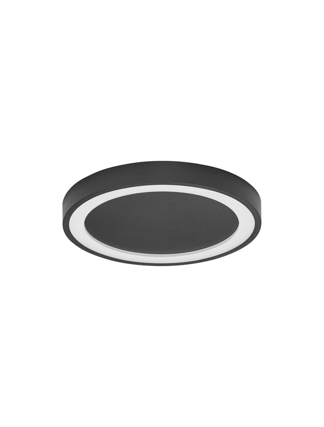 Висящо осветително тяло (пендел) NODI 30W LED Пясъчно черен алуминий и акрил ⌀45 H5см