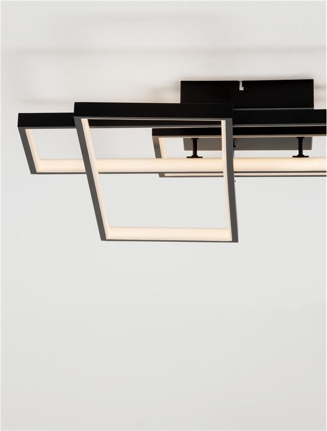 Настолна лампа ALIS 48W LED Пясъчно черен алуминий и акрил