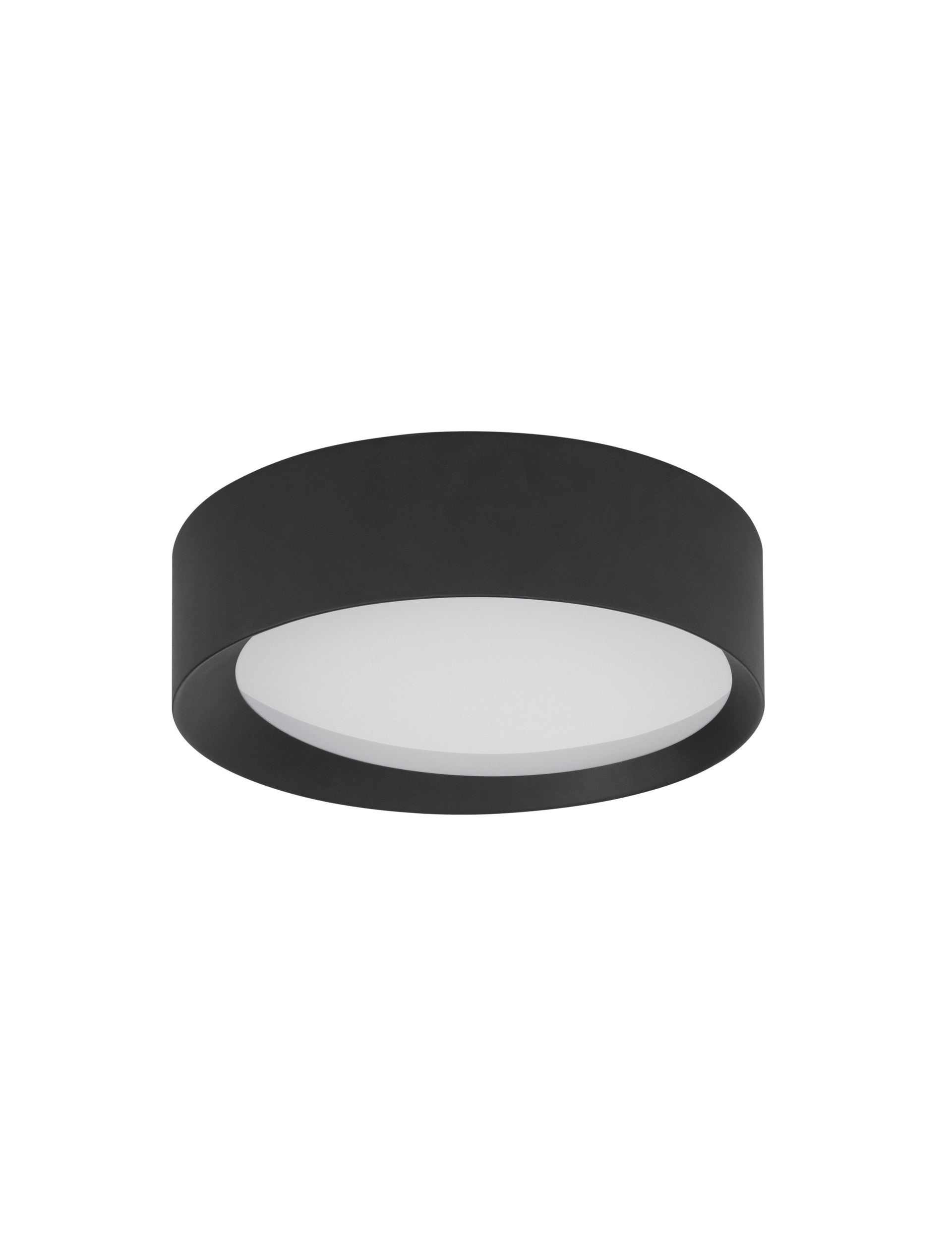 Висящо осветително тяло (пендел) OBY 30W LED Пясъчно черен алуминий и акрил ⌀45 H12см