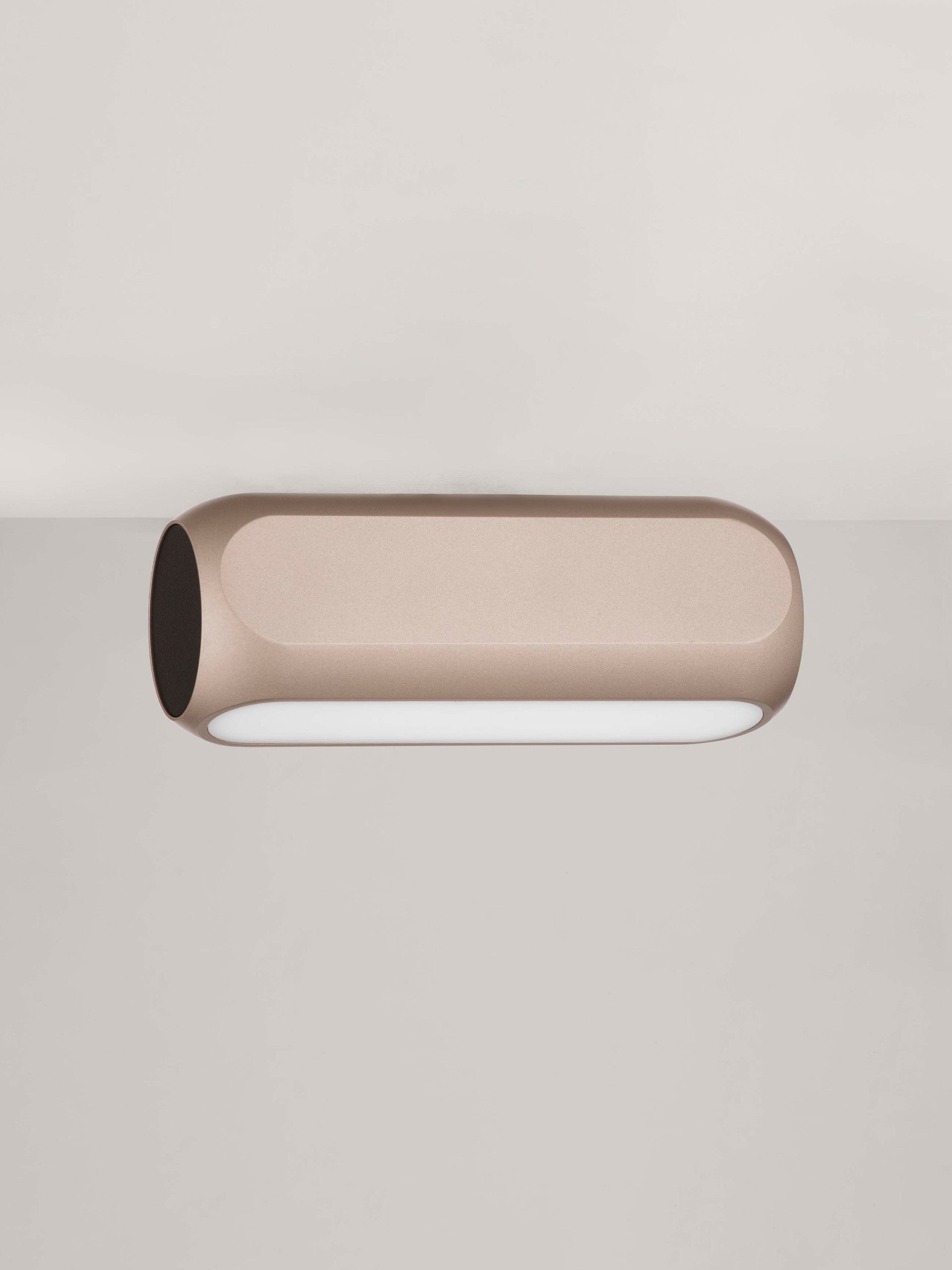 Настолна лампа ELLI LED 11W 220-240V Шампанско злато алуминий матово черна основа L17 W6 H6см