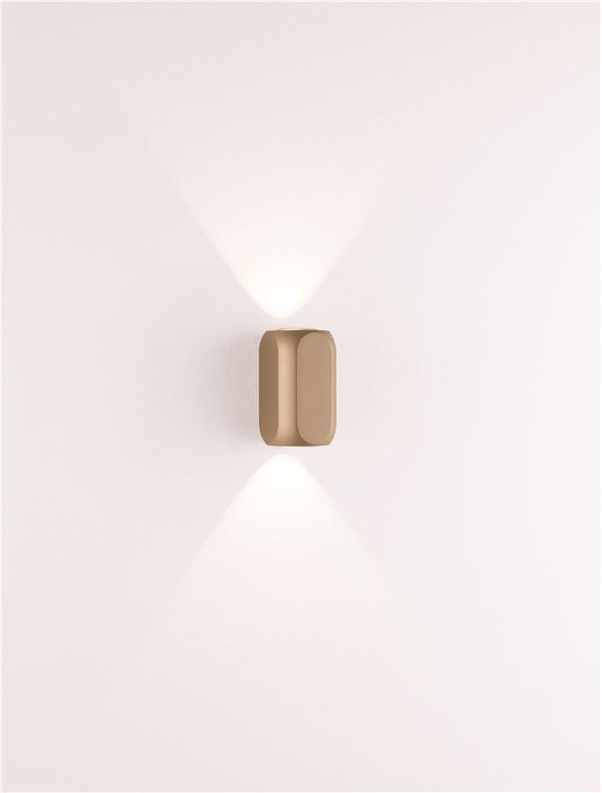 Висящо осветително тяло (пендел) ELLI LED 8W 220-240V Шампанско злато алуминий L10.5 W6 H6см