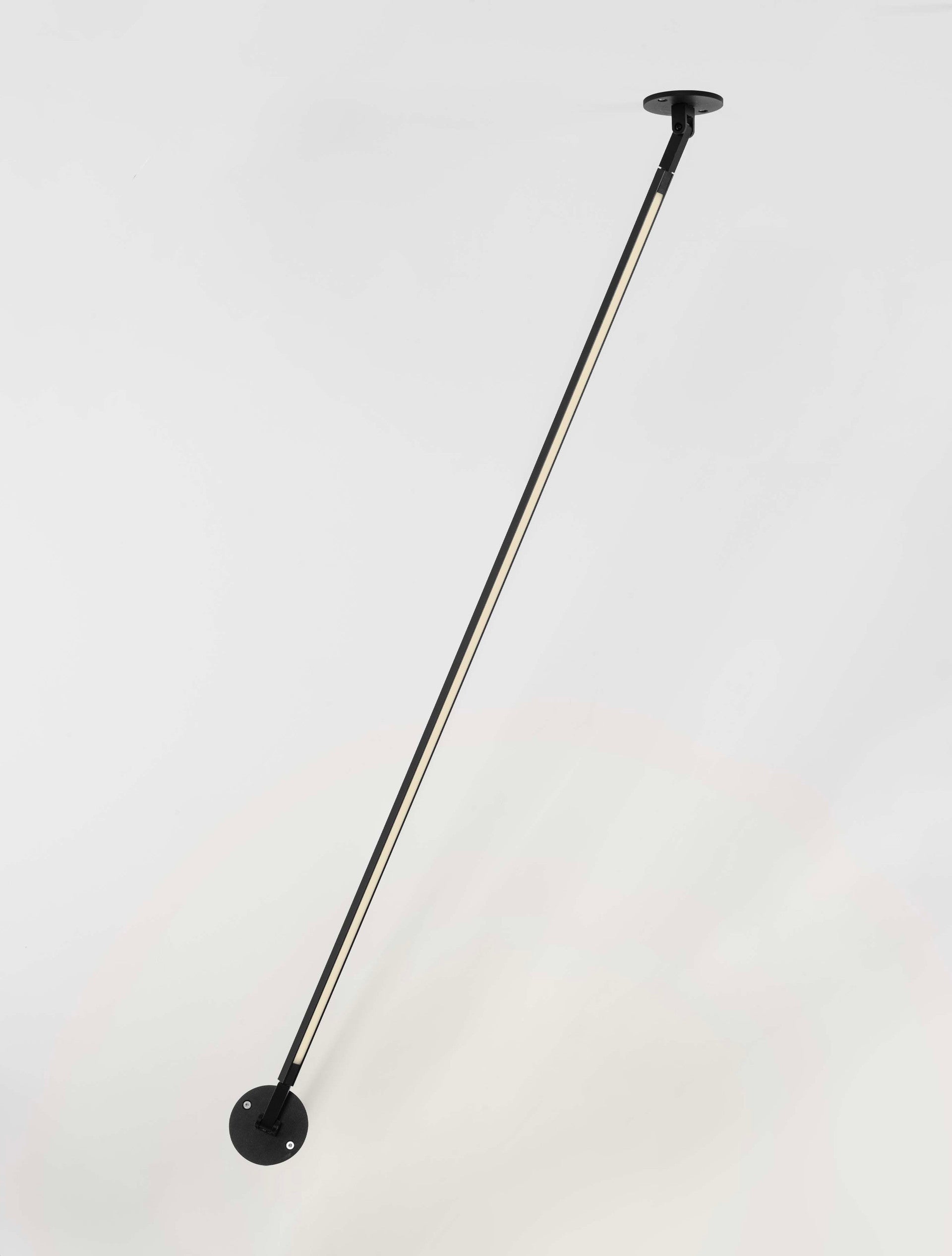 Висящо осветително тяло (пендел) SIMA LED 15W 3000K 256Lm Матово черен алуминий ⌀8 H117см