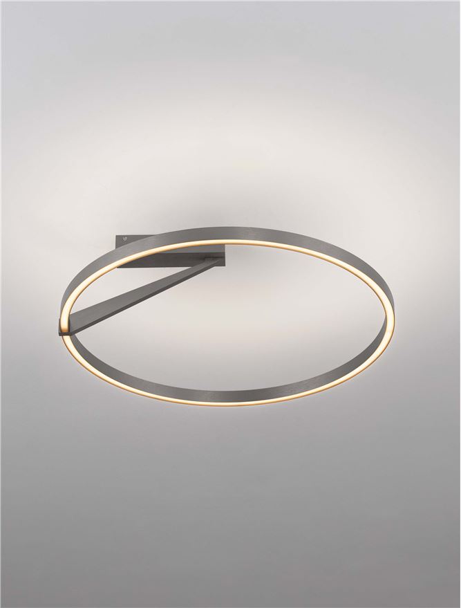 Висящо осветително тяло (пендел) TILIA LED 44W 220-240V Матиран никел алуминий ⌀60 H20см нагоре и надолу
