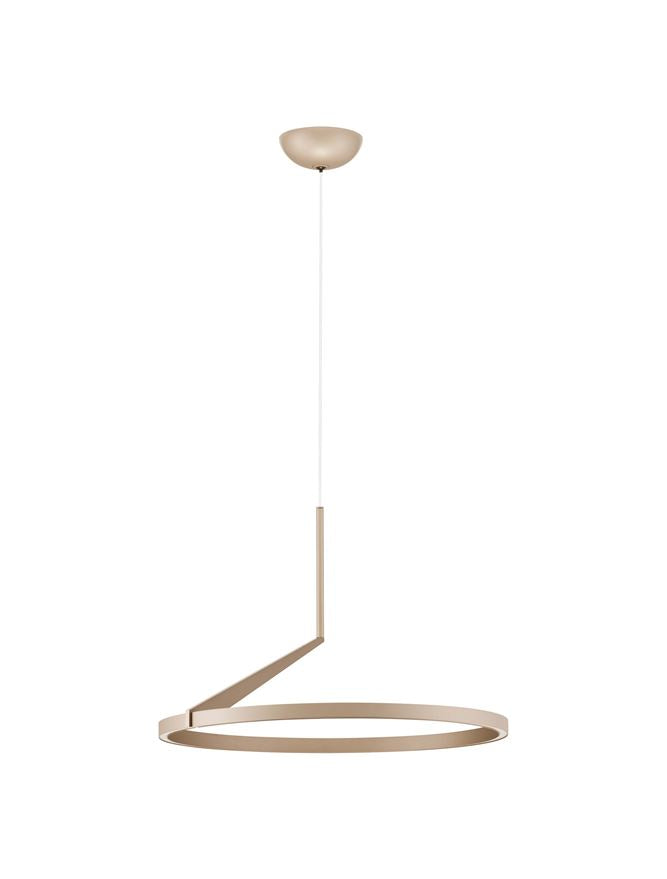 Висящо осветително тяло (пендел) TILIA LED 31W 220-240V Шампанско злато алуминий ⌀60 H250см нагоре и надолу