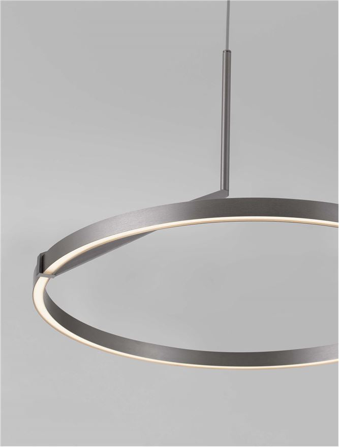 Висящо осветително тяло (пендел) TILIA LED 31W 220-240V Матиран никел алуминий ⌀60 H250см нагоре и надолу