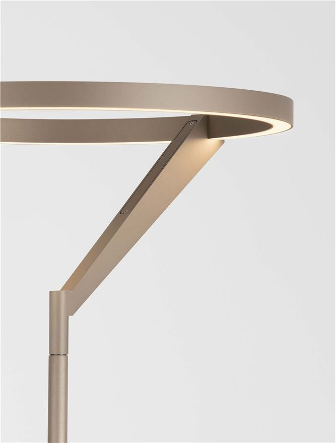 Висящо осветително тяло (пендел) TILIA LED 26W 220-240V Шампанско злато алуминий ⌀33 H168см сензор