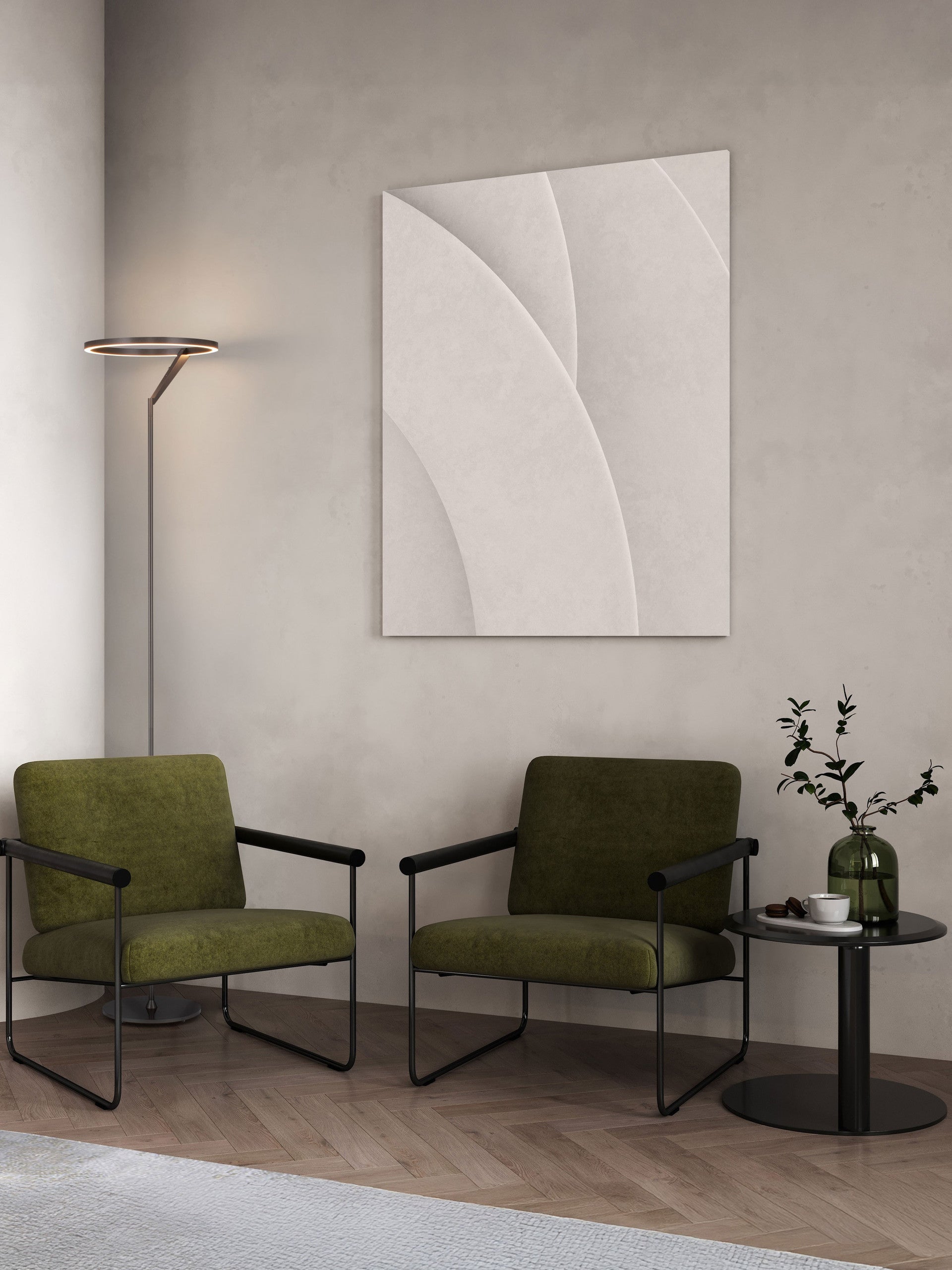 Пендел TILIA LED 26W 220-240V, Никелиран алуминий, Ø33 H168см, Сензор