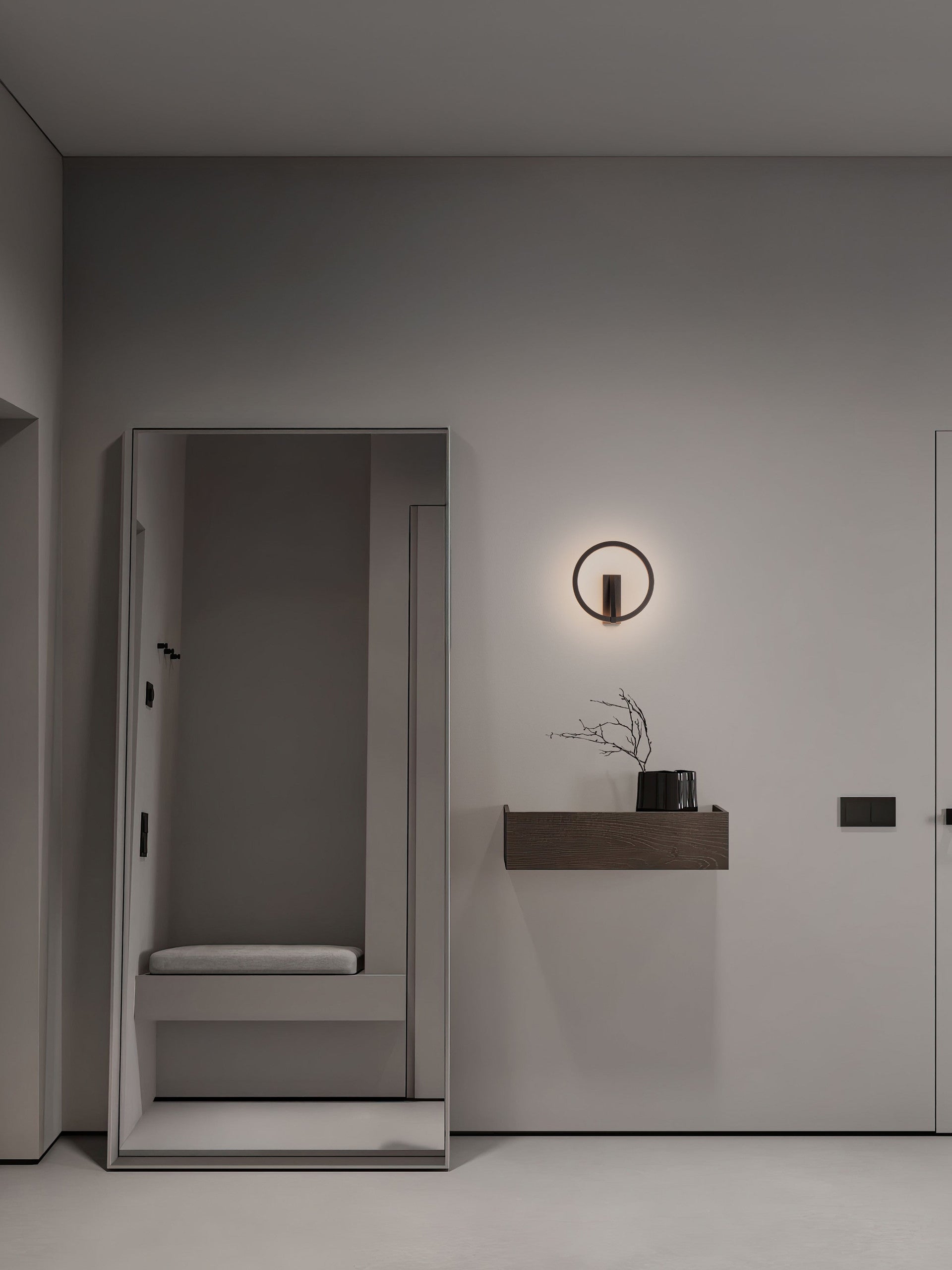 Висяща лампа TILIA LED 10W 220-240V, пясъчно черен алуминий ⌀22 H10см