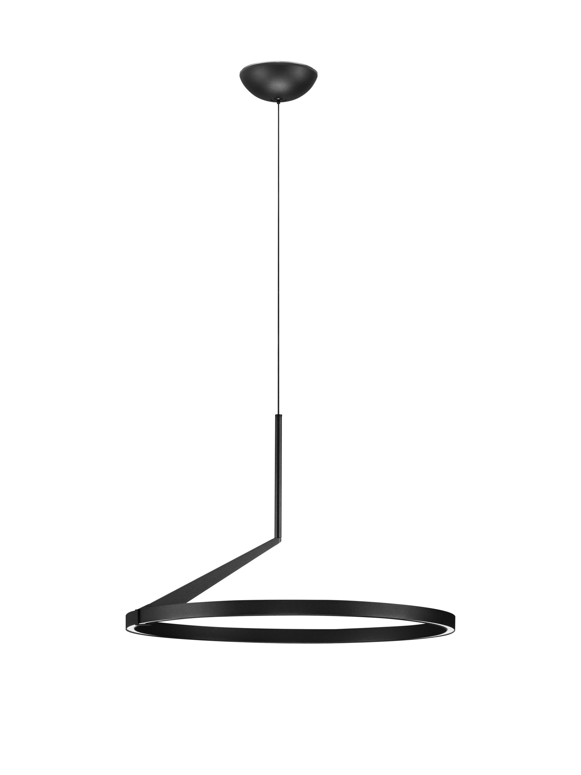 Висящо осветително тяло (пендел) TILIA LED 31W 220-240V Пясъчно черен алуминий ⌀60 H250см нагоре и надолу